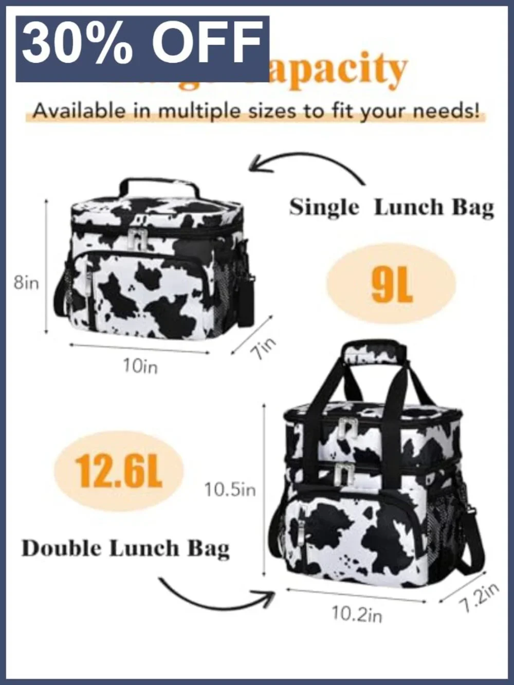Insulated Lunch Bag Leakproof Cooler Tote for Work Travel